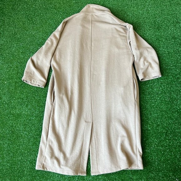 FOREVER 21 MEN FLEECE DUSTER MIDI JACKET - Picture 4 of 4